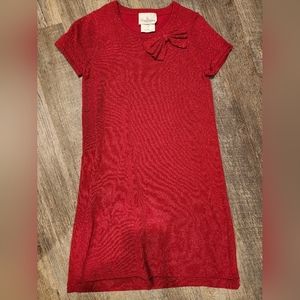 Girls Rare Editions size 12. Red sweater dress. Like new condition!